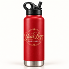 32 oz Custom Double-Walled Insulated Sports Bottle