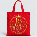 Red Legacy Built Brands full canvas tote bag