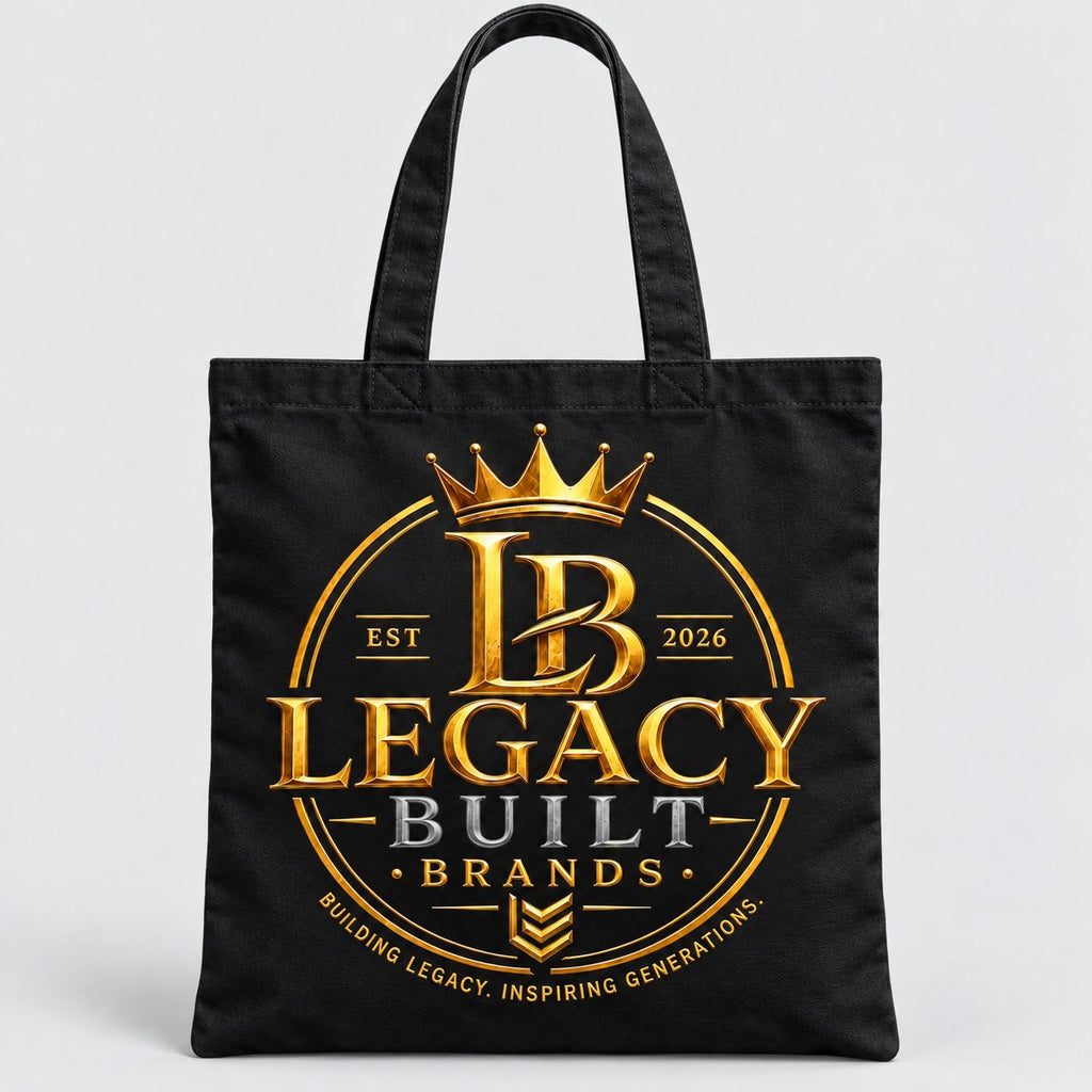 Black Legacy Built Brands full canvas tote bag