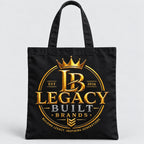 Black Legacy Built Brands full canvas tote bag
